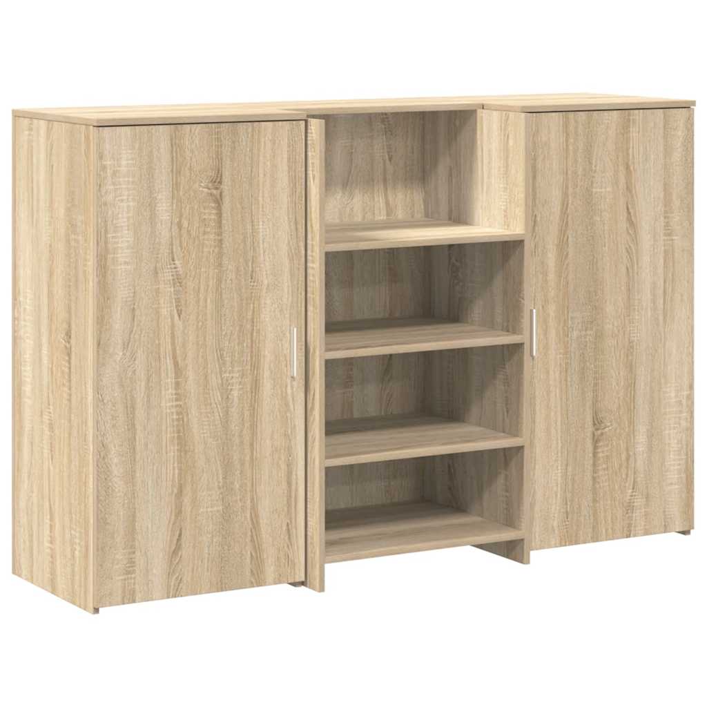 Bureau réception chêne sonoma 155x50x103,5 cm bois d'ingénierie Bureaux vidaXL