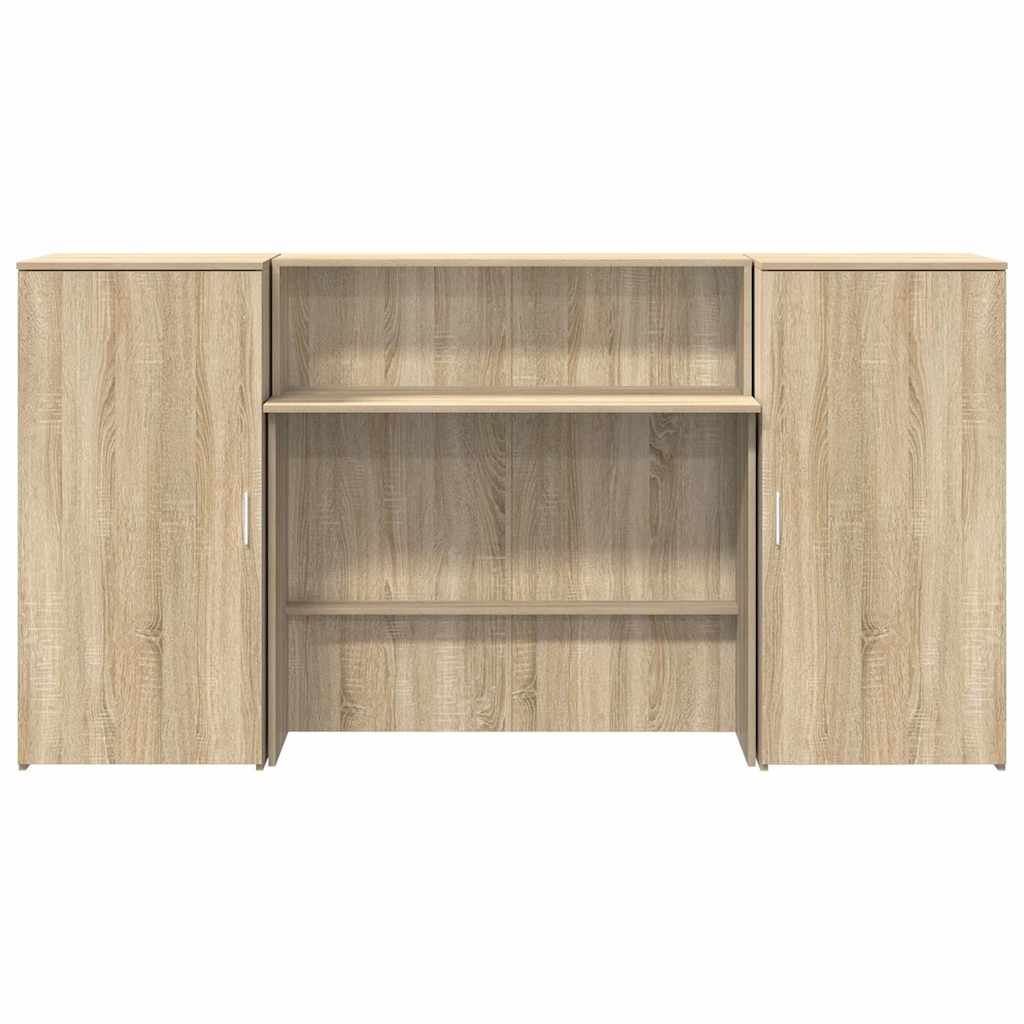 Bureau réception chêne sonoma 200x50x103,5 cm bois d'ingénierie Bureaux vidaXL