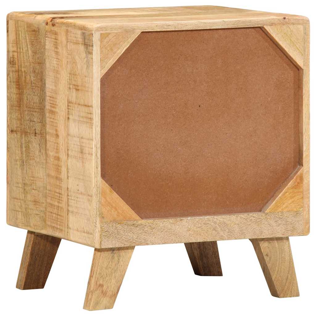 Table de chevet 40x32x46 cm bois de manguier massif brut Tables de chevet vidaXL