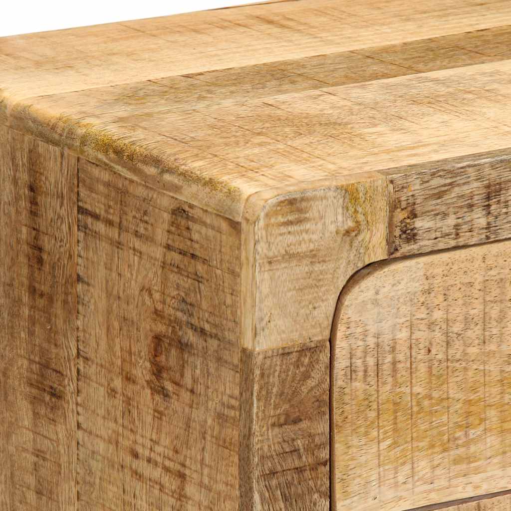 Table de chevet 40x32x46 cm bois de manguier massif brut Tables de chevet vidaXL