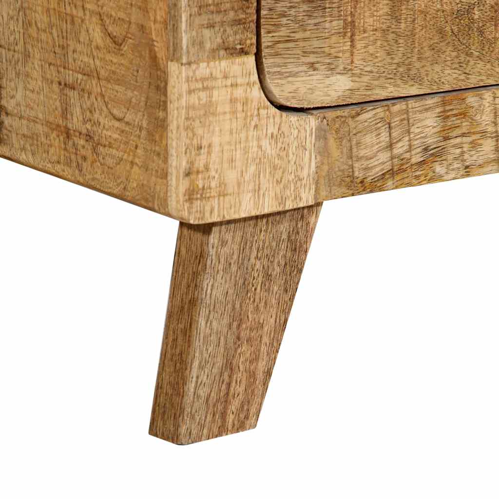 Table de chevet 40x32x46 cm bois de manguier massif brut Tables de chevet vidaXL