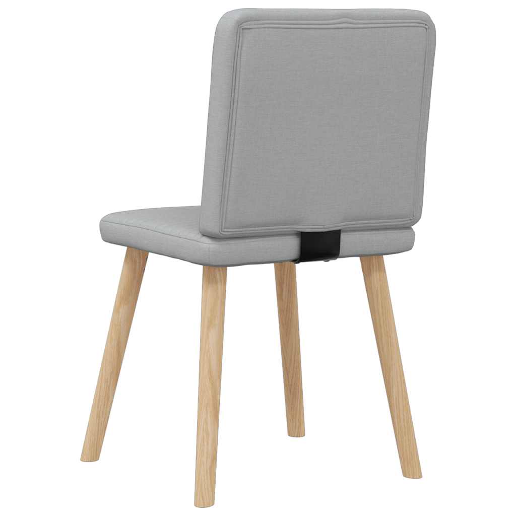 Chaises à manger lot de 2 gris clair tissu Chaises de cuisine vidaXL