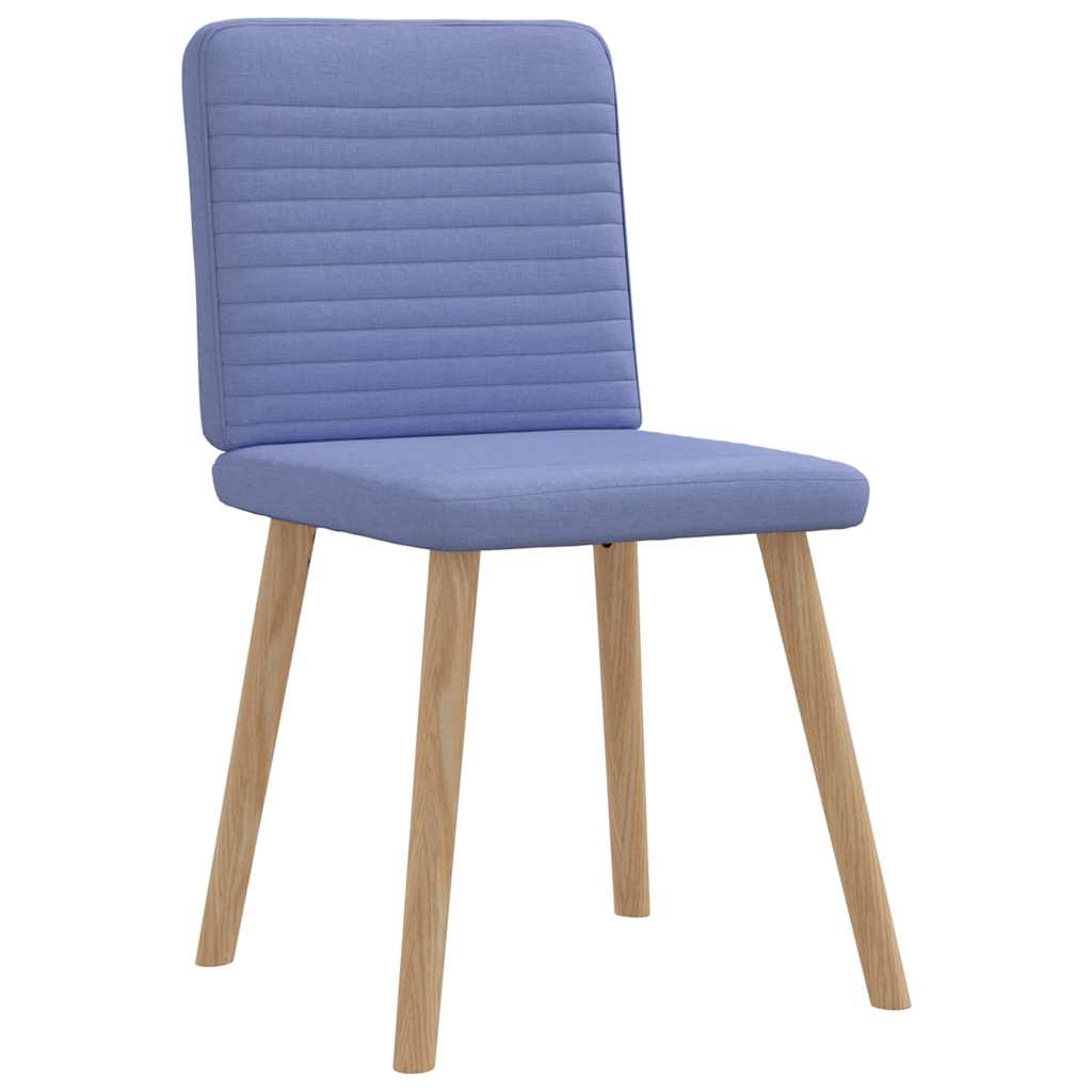 Chaises à manger lot de 2 bleu jean tissu Chaises de cuisine vidaXL