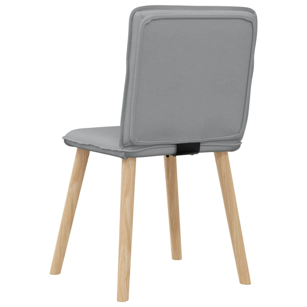 Chaises à manger lot de 2 gris clair tissu Chaises de cuisine vidaXL