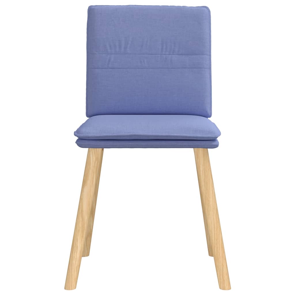 Chaises à manger lot de 2 bleu jean tissu Chaises de cuisine vidaXL