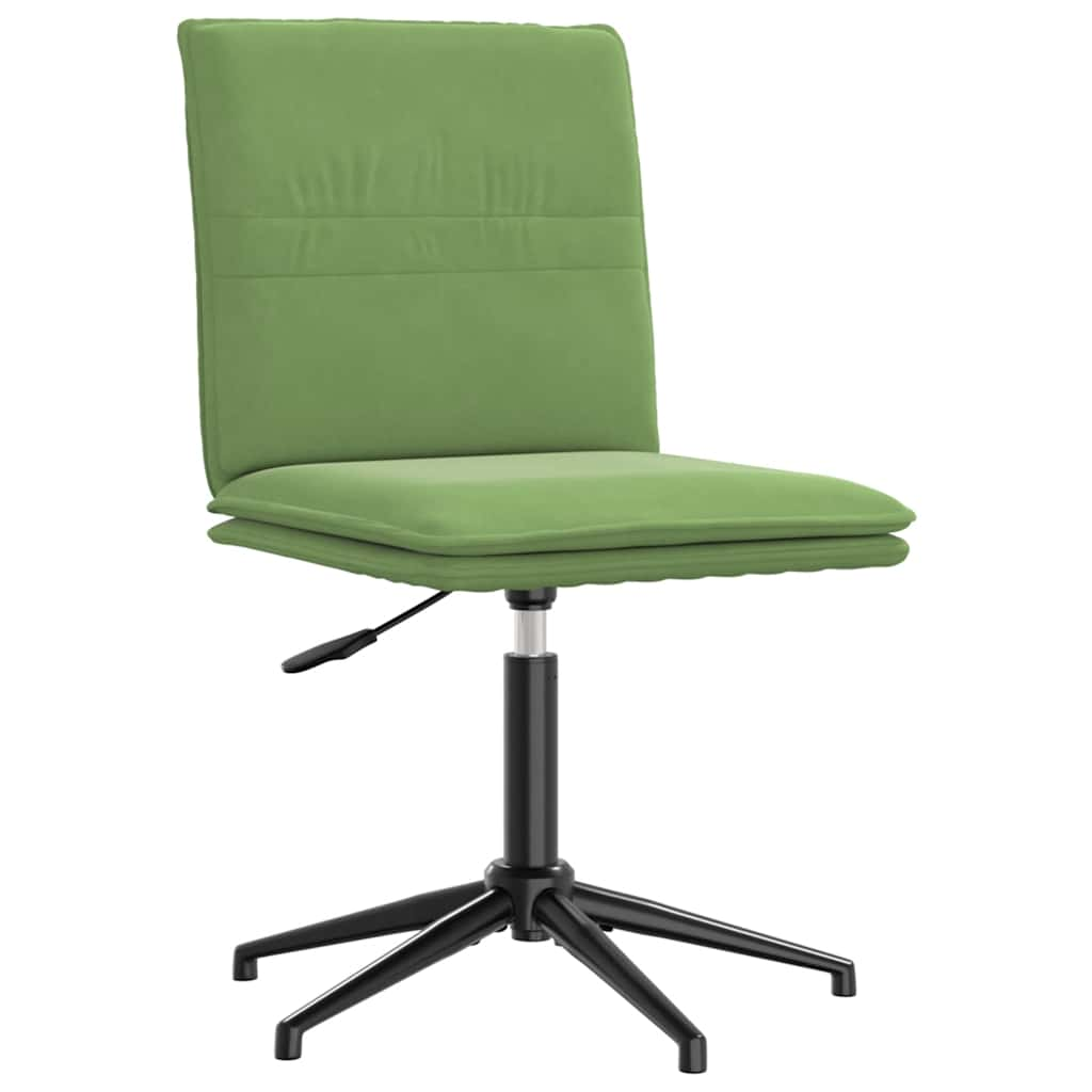 Chaise de salle à manger Vert clair Velours Chaises de cuisine vidaXL