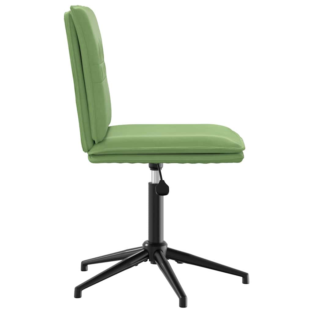 Chaise de salle à manger Vert clair Velours Chaises de cuisine vidaXL