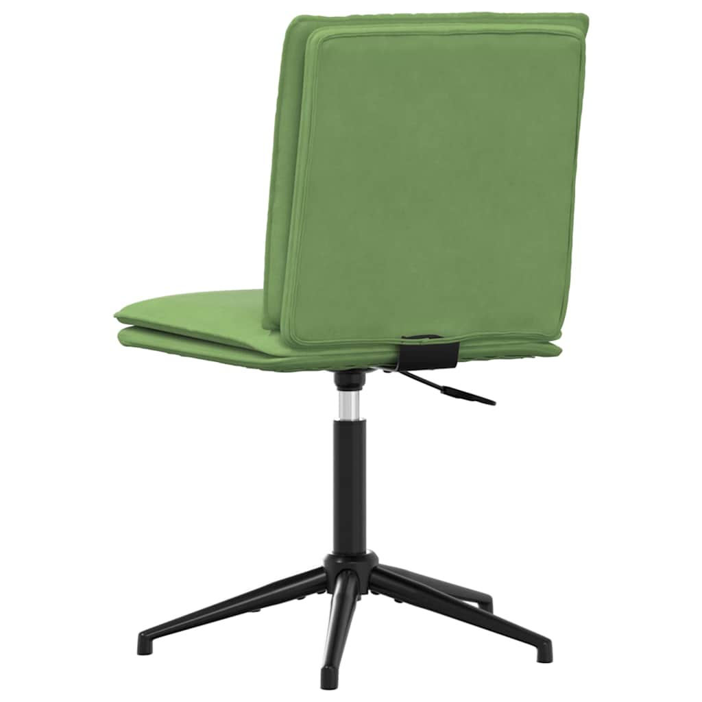 Chaise de salle à manger Vert clair Velours Chaises de cuisine vidaXL