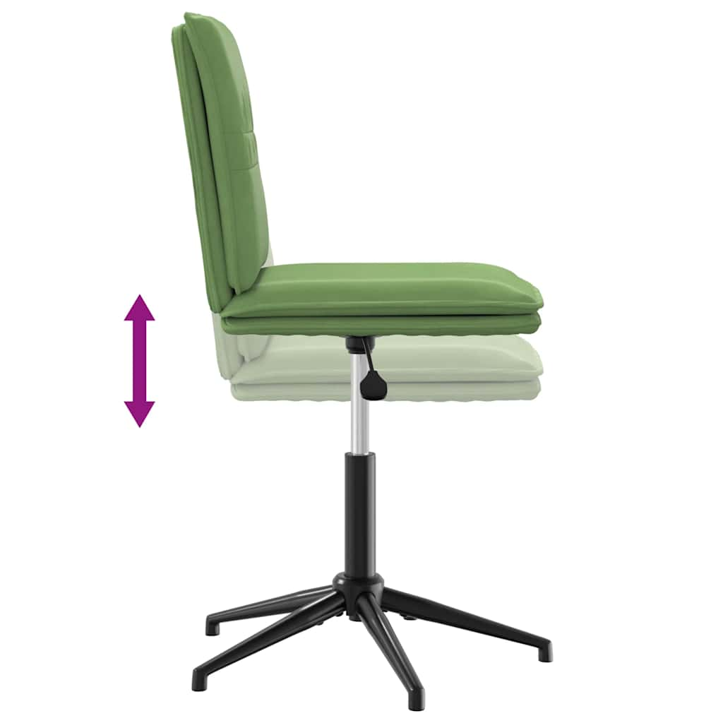 Chaise de salle à manger Vert clair Velours Chaises de cuisine vidaXL