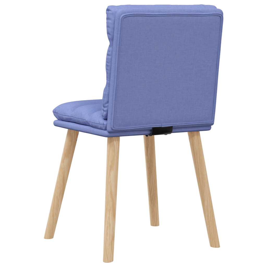 Chaises à manger lot de 2 bleu jean tissu Chaises de cuisine vidaXL