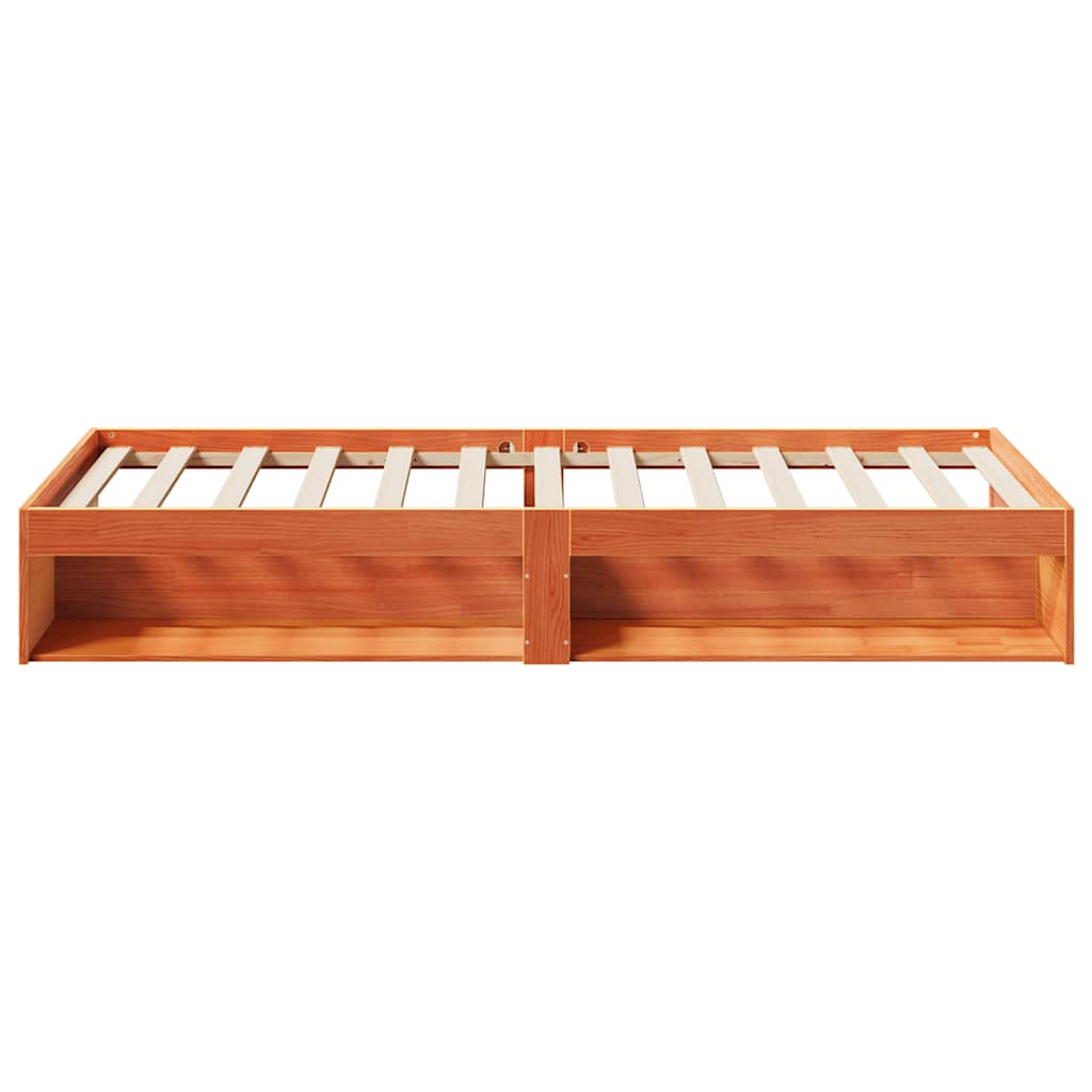 Lit de jour sans matelas cire marron 100x200 cm pin massif Lits & cadres de lit vidaXL