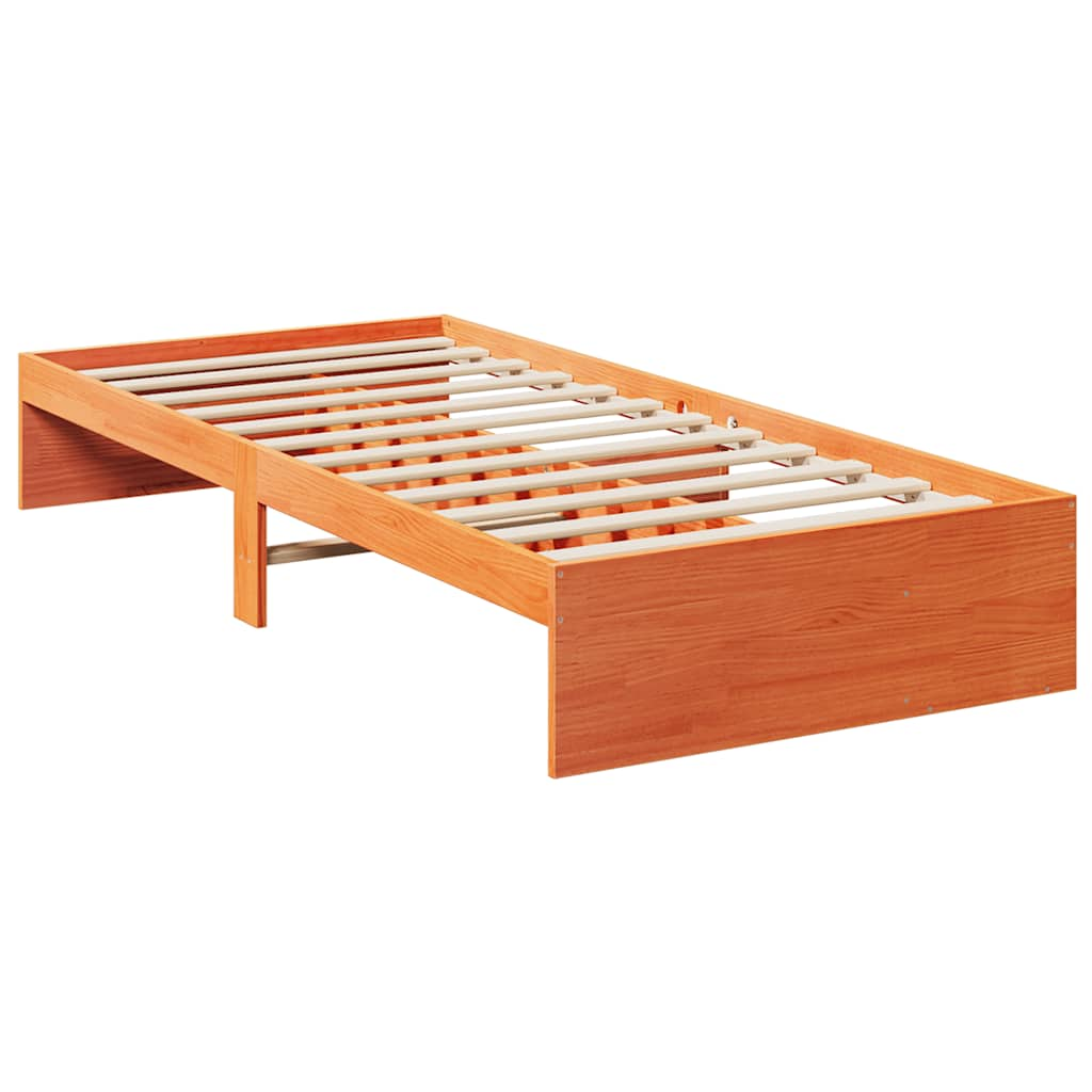 Lit de jour sans matelas cire marron 100x200 cm pin massif Lits & cadres de lit vidaXL