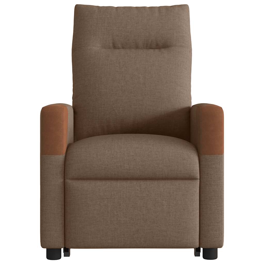 Fauteuil inclinable Marron Tissu Fauteuils vidaXL