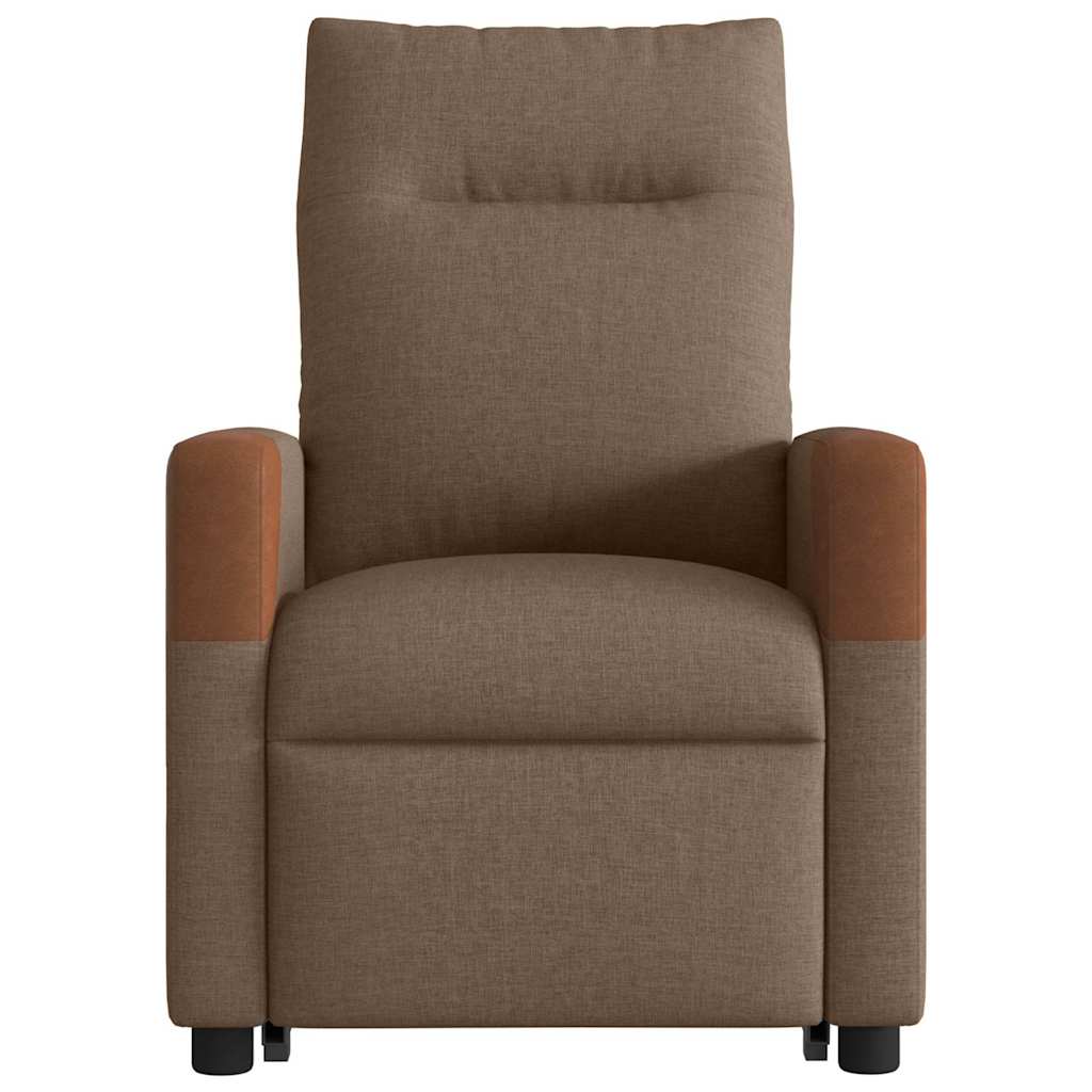 Fauteuil inclinable électrique marron tissu Fauteuils vidaXL