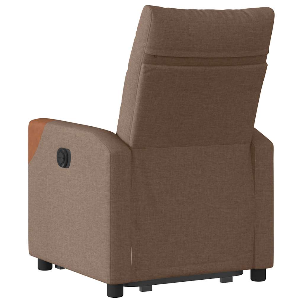 Fauteuil inclinable électrique marron tissu Fauteuils vidaXL