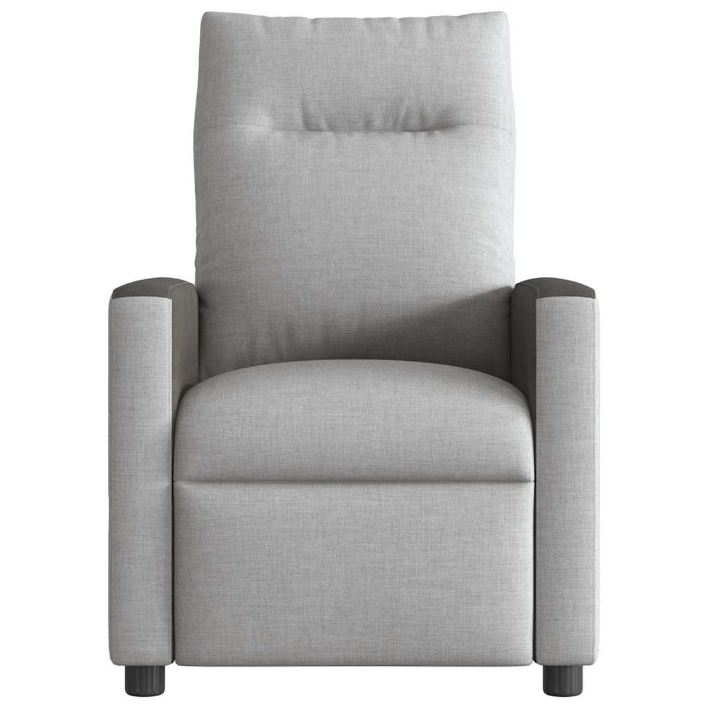 Fauteuil de massage inclinable électrique gris nuage tissu Fauteuils vidaXL