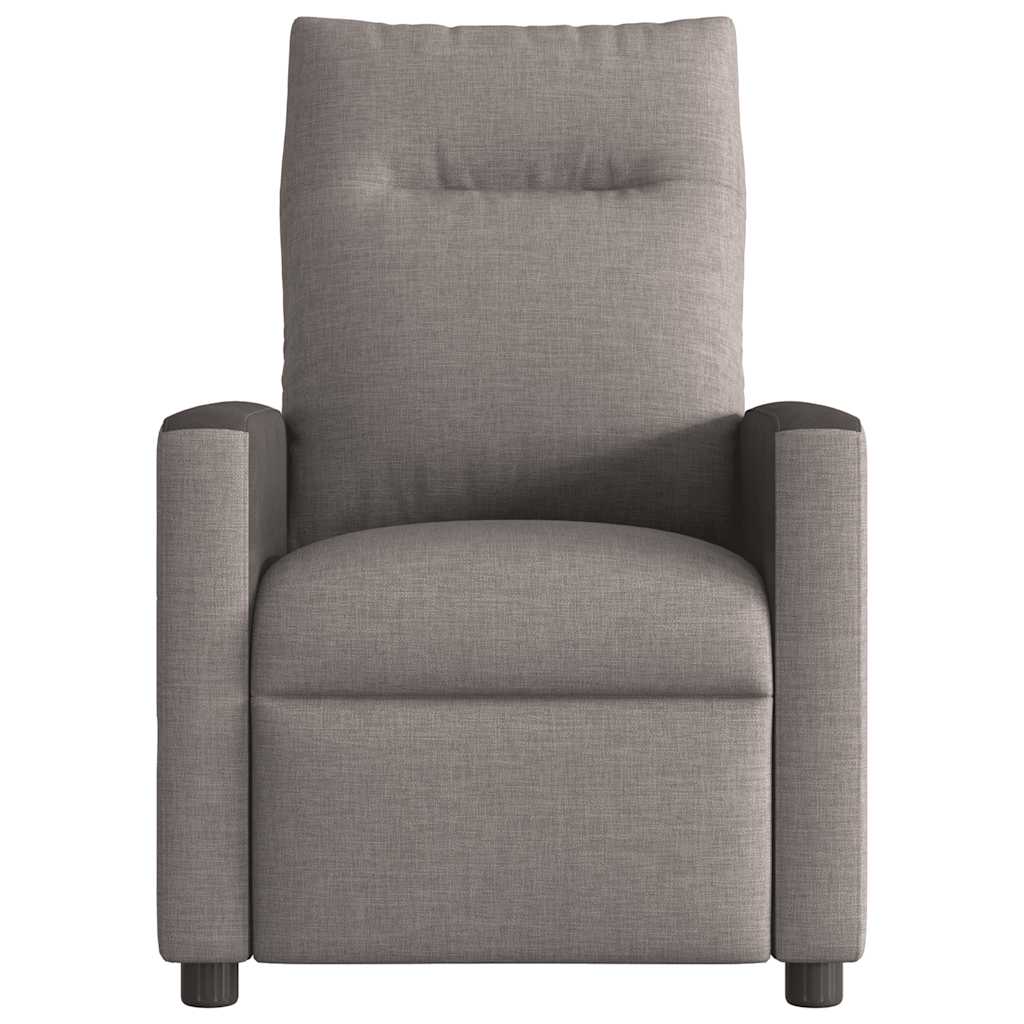 Fauteuil de massage inclinable électrique Taupe Tissu Fauteuils vidaXL