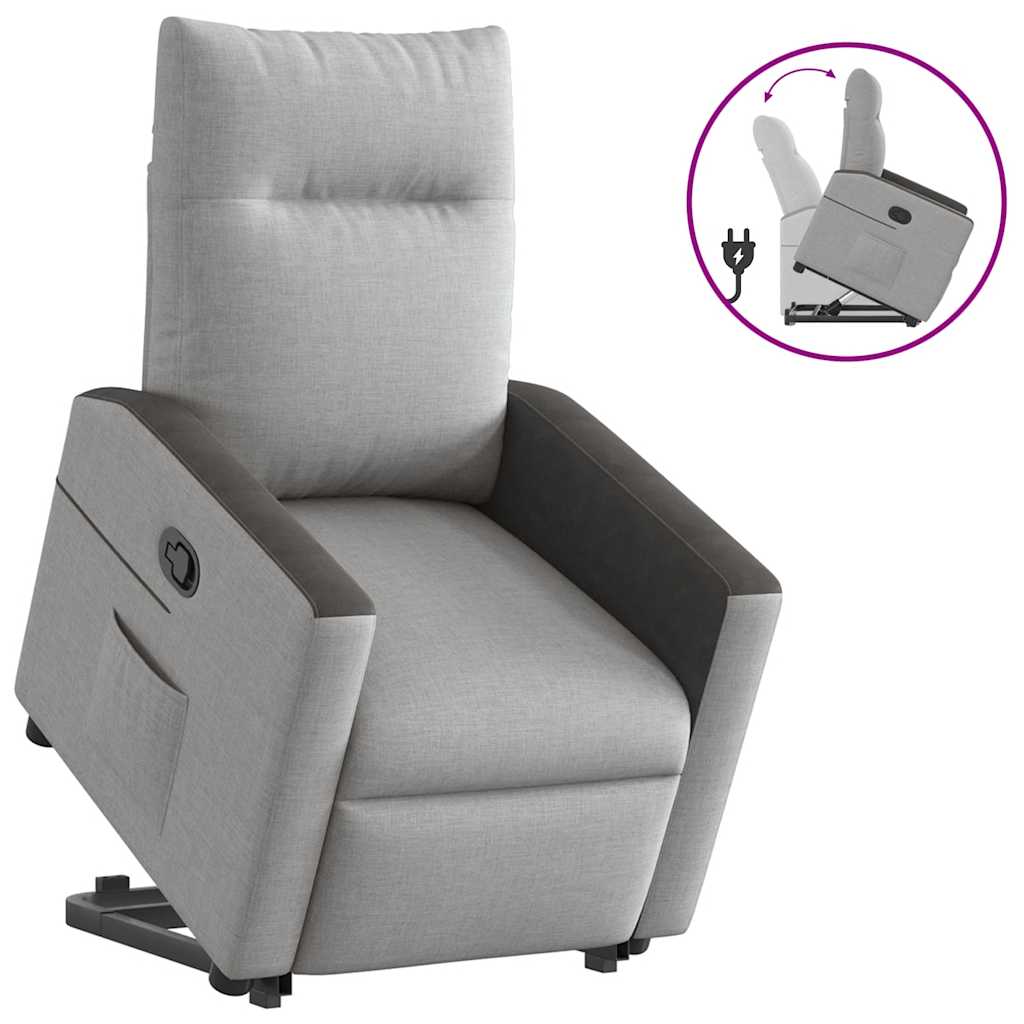 Fauteuil inclinable gris nuage tissu Fauteuils vidaXL