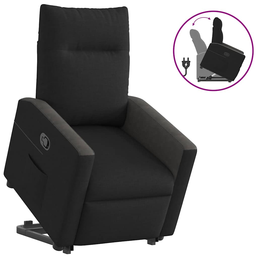 Fauteuil inclinable noir tissu Fauteuils vidaXL