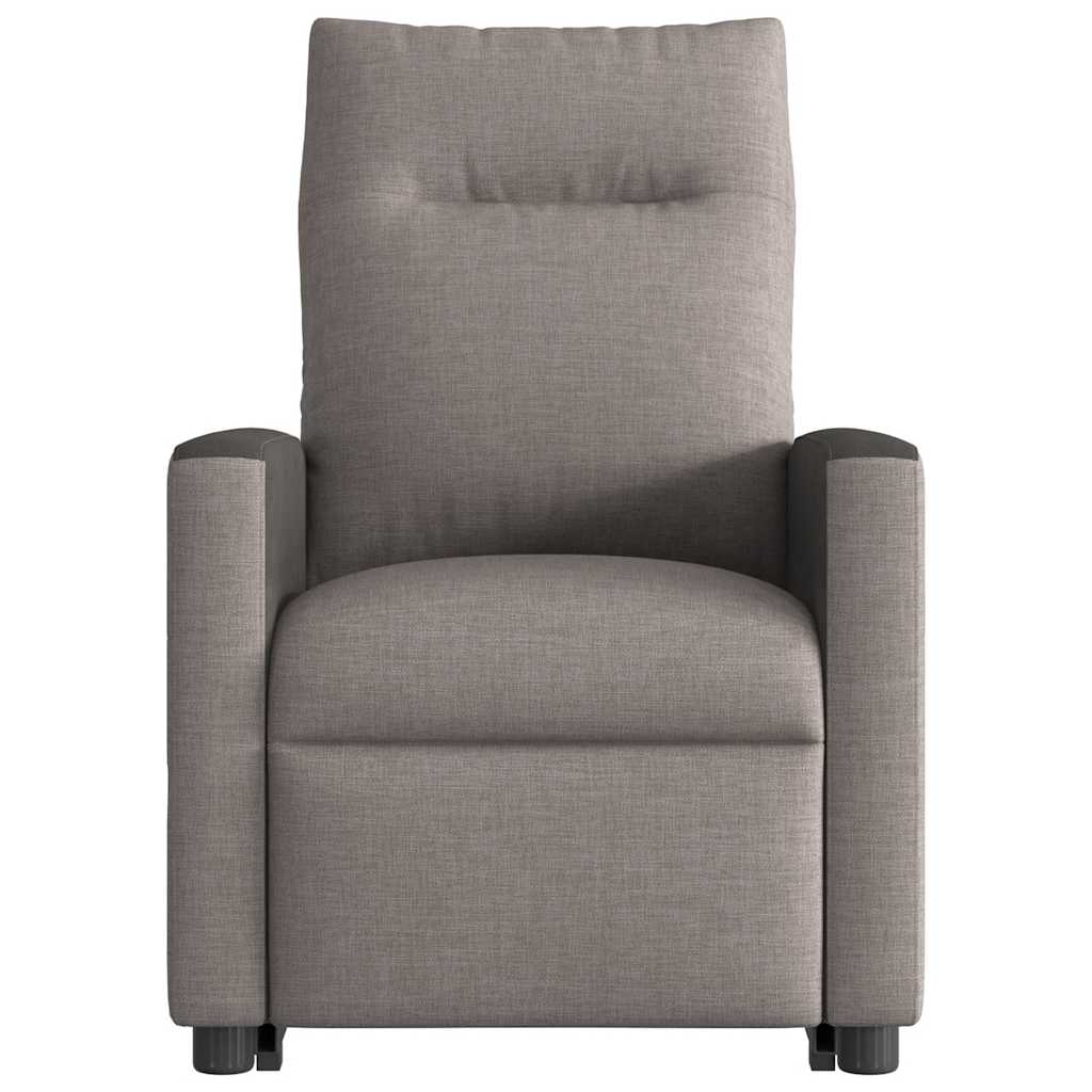 Fauteuil inclinable de massage Taupe Tissu Fauteuils vidaXL