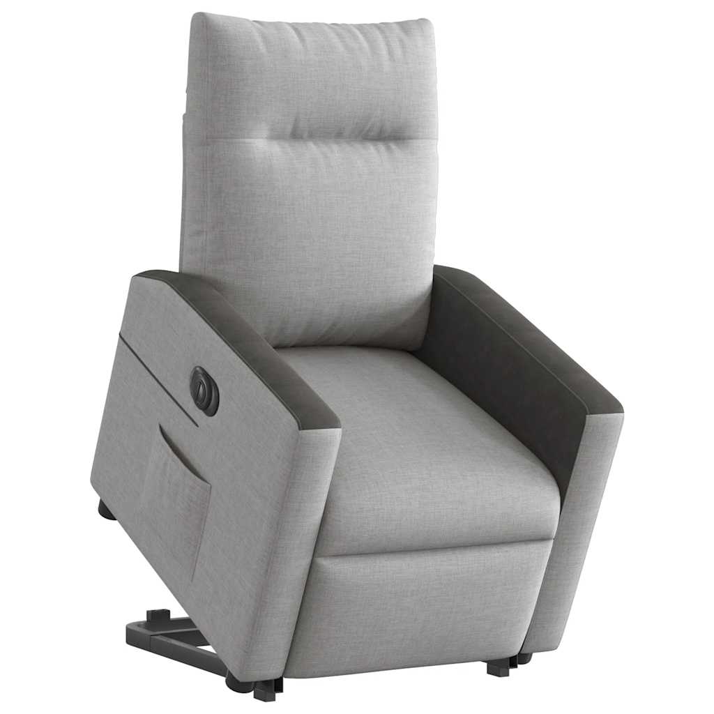 Fauteuil inclinable électrique gris nuage tissu Fauteuils vidaXL