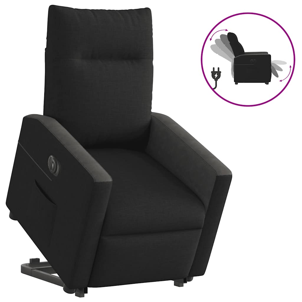 Fauteuil inclinable électrique noir tissu Fauteuils vidaXL