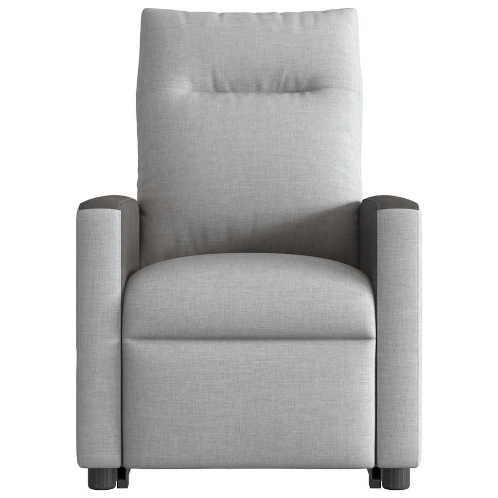 Fauteuil inclinable de massage électrique gris nuage tissu Fauteuils vidaXL