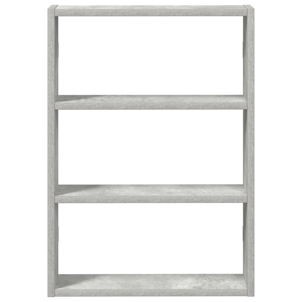 Étagère murale gris béton 43x9x60 cm bois d'ingénierie Étagères murales & corniches vidaXL   