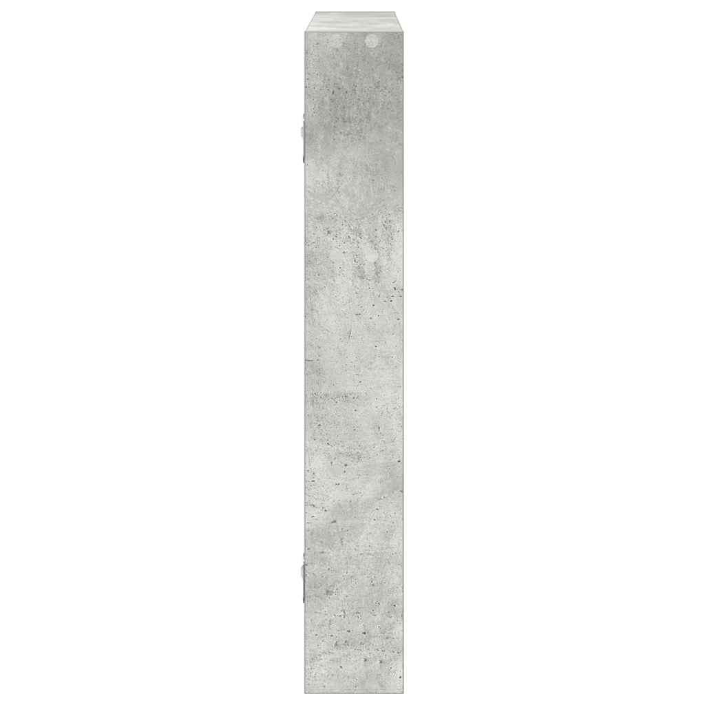 Étagère murale gris béton 43x9x60 cm bois d'ingénierie Étagères murales & corniches vidaXL   