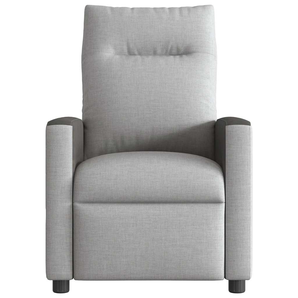 Fauteuil de massage inclinable gris nuage tissu Fauteuils vidaXL