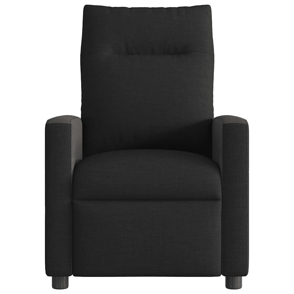 Fauteuil de massage inclinable Noir Tissu Fauteuils vidaXL