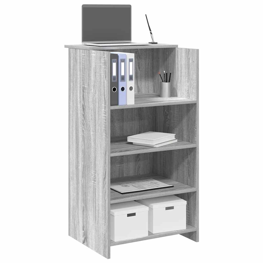 Bureau de réception sonoma gris 55x50x103,5 cm bois ingénierie Bureaux vidaXL