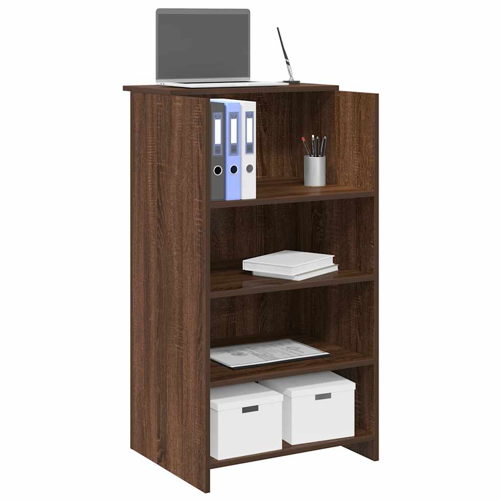 Bureau de réception chêne brun 55x50x103,5 cm bois d'ingénierie Bureaux vidaXL