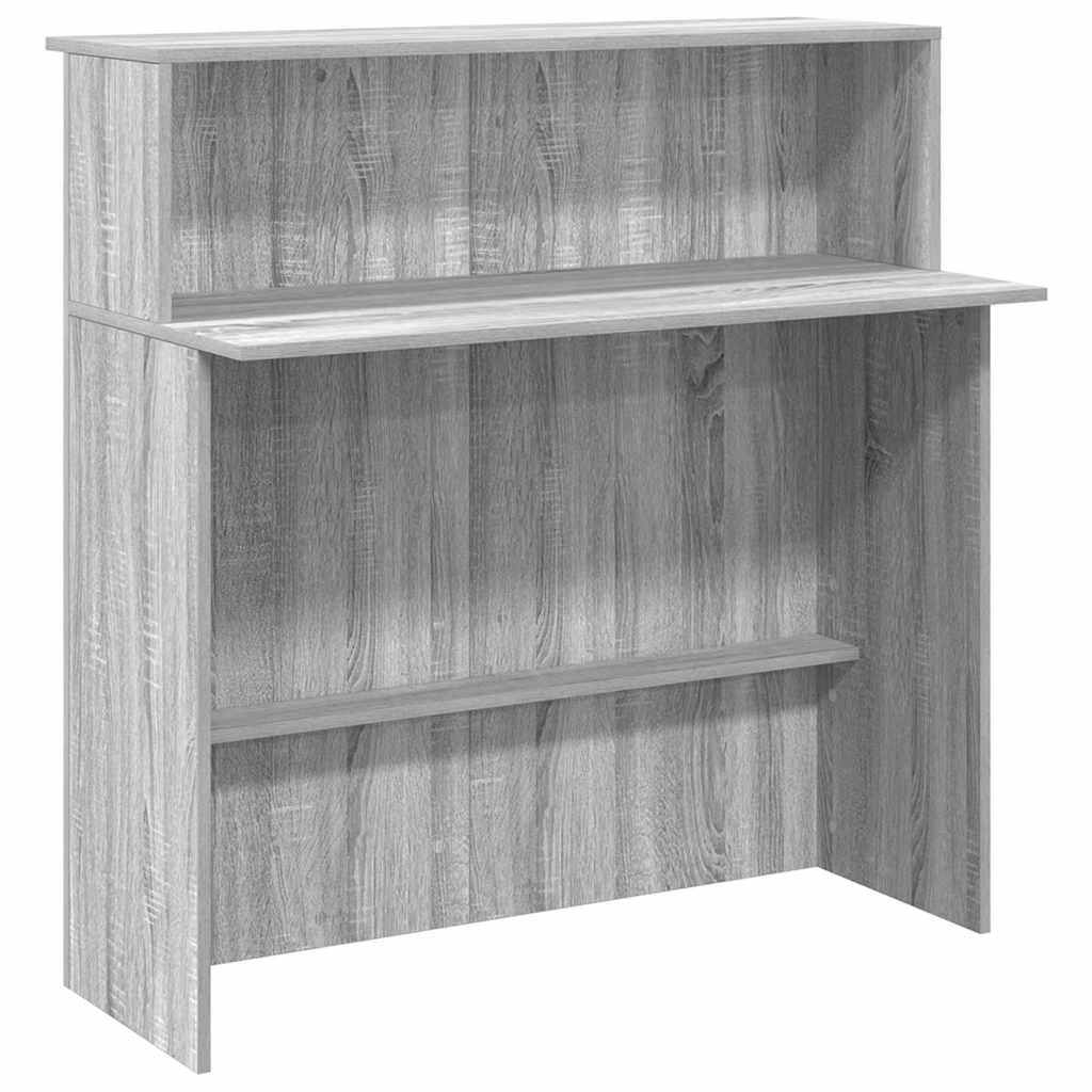 Bureau de réception sonoma gris 100x50x103,5 cm bois ingénierie Bureaux vidaXL