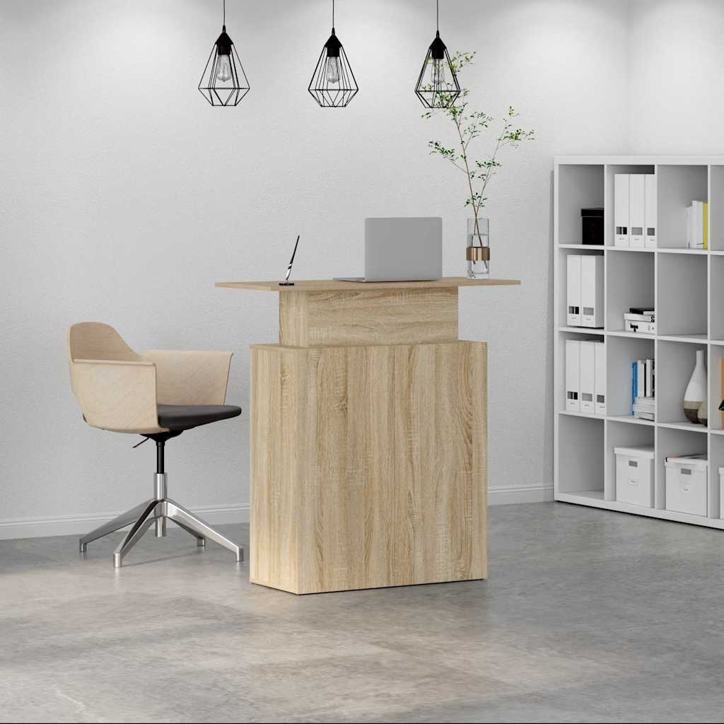 Bureau réception chêne sonoma 100x40x104 cm bois d'ingénierie Bureaux vidaXL