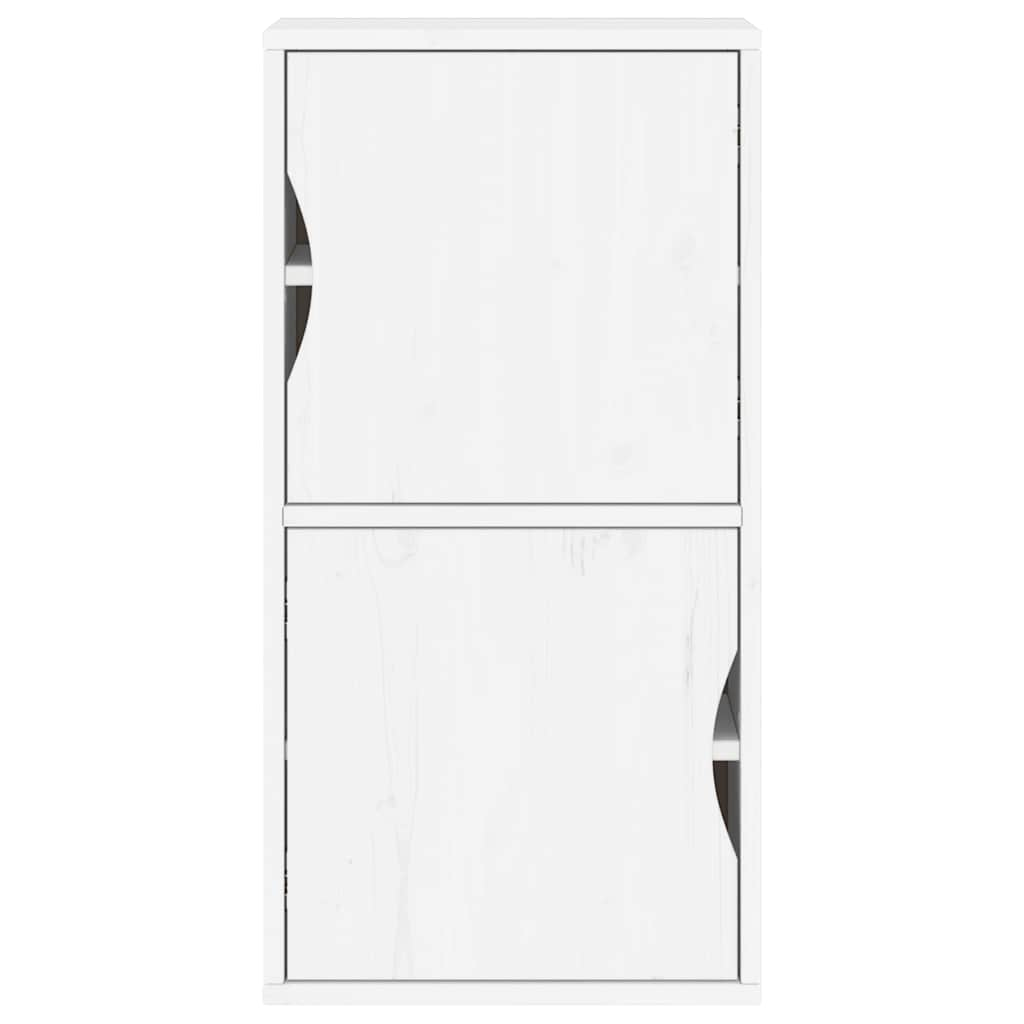 Armoire latérale ODDA blanc 40x24x79 cm bois massif pin Buffets & bahuts vidaXL