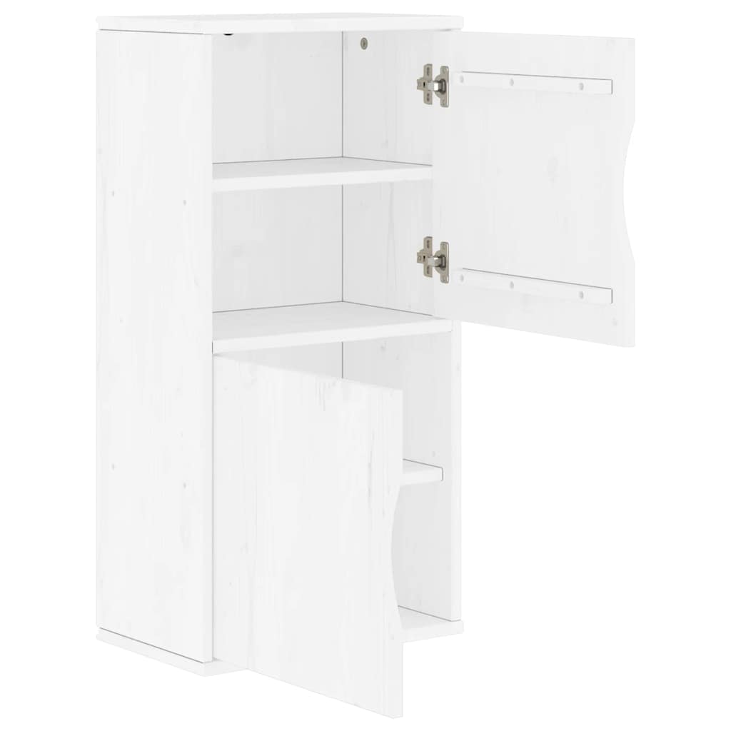 Armoire latérale ODDA blanc 40x24x79 cm bois massif pin Buffets & bahuts vidaXL