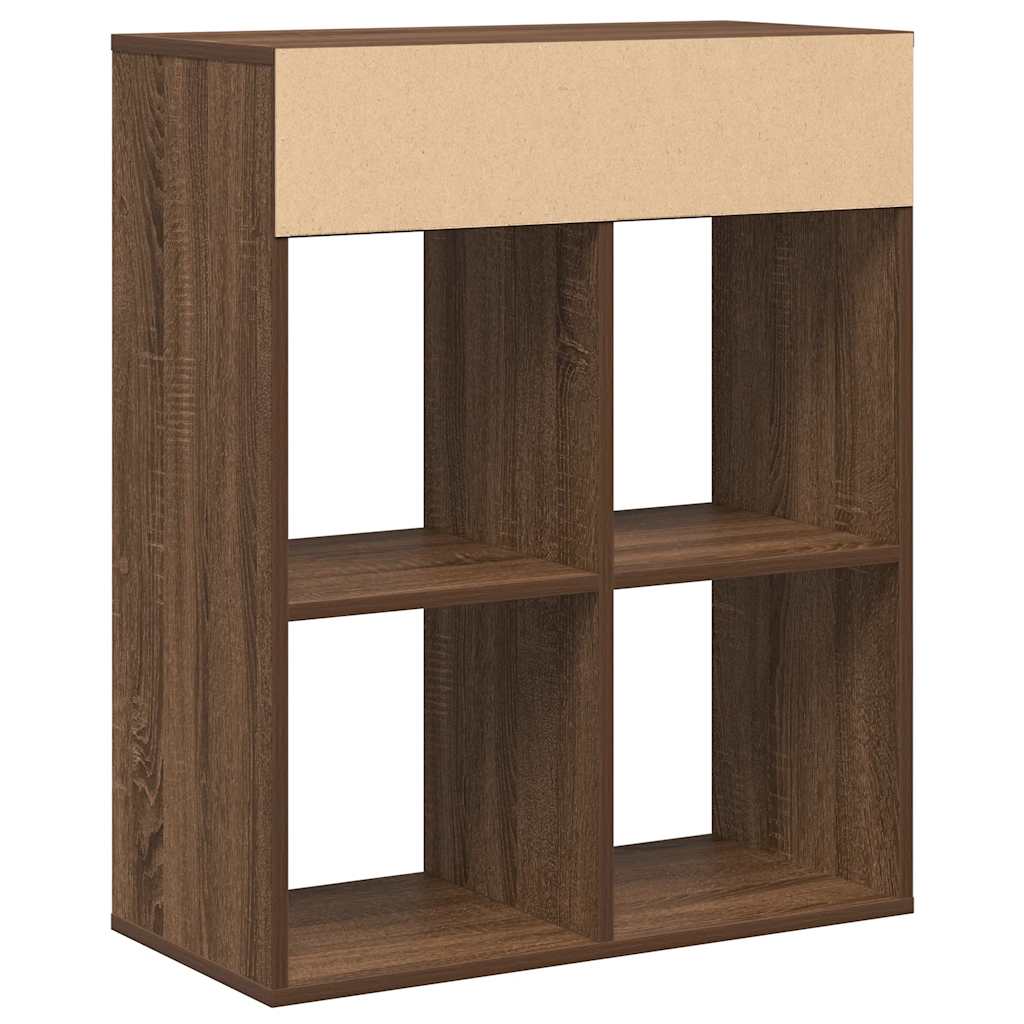 Bibliothèque chêne marron 66x31x80 cm bois d'ingénierie Bibliothèques vidaXL