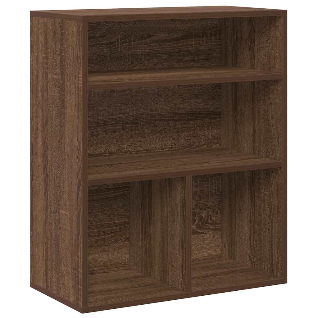 Bibliothèque chêne marron 60x30x71,5 cm bois d'ingénierie Bibliothèques vidaXL