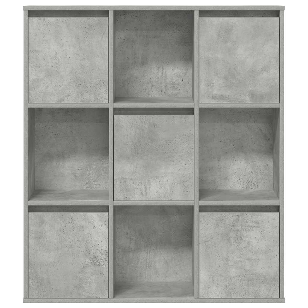 Bibliothèque gris béton 89x24x101,5 cm bois d'ingénierie Bibliothèques vidaXL