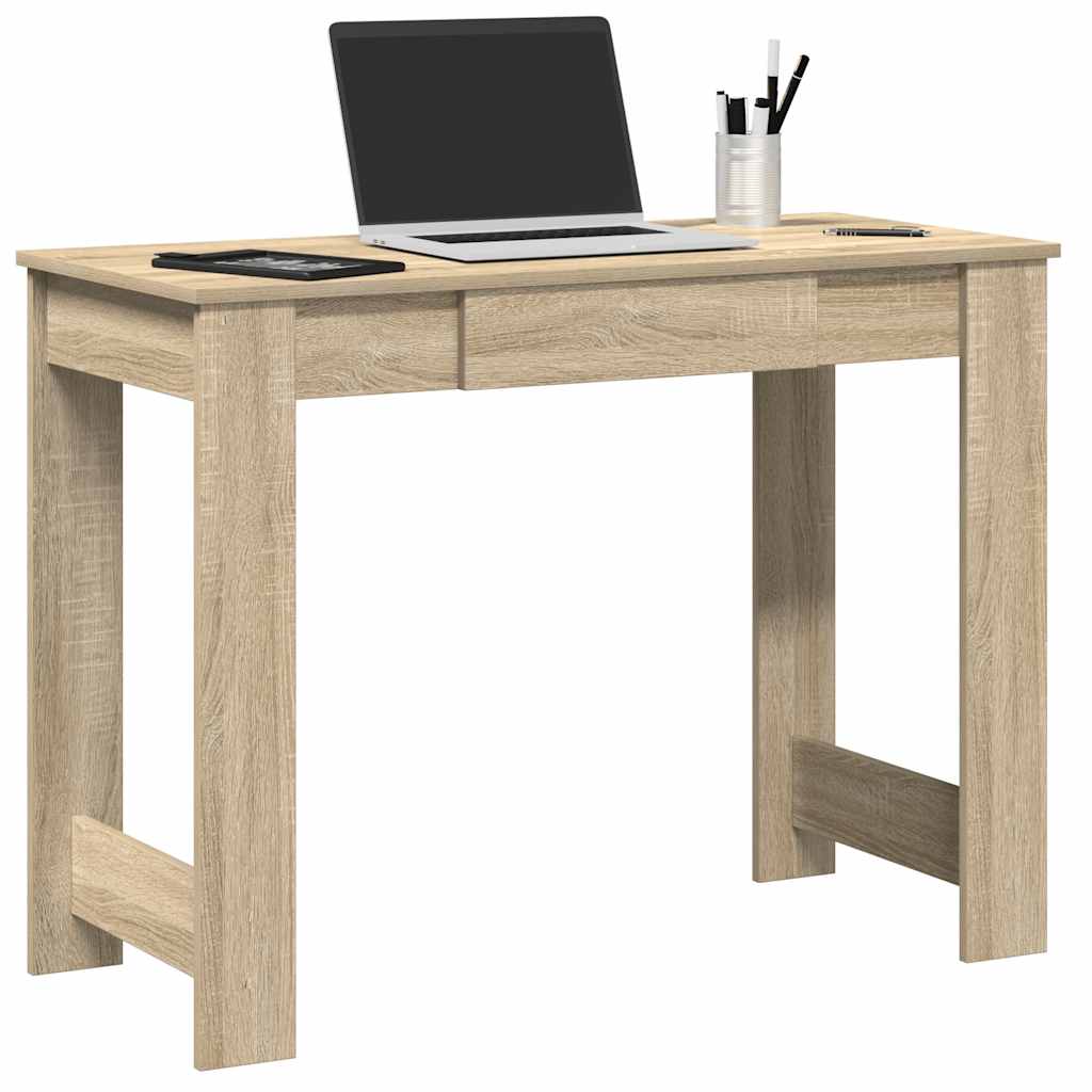 Bureau chêne sonoma 100x45x75 cm bois d'ingénierie Bureaux vidaXL