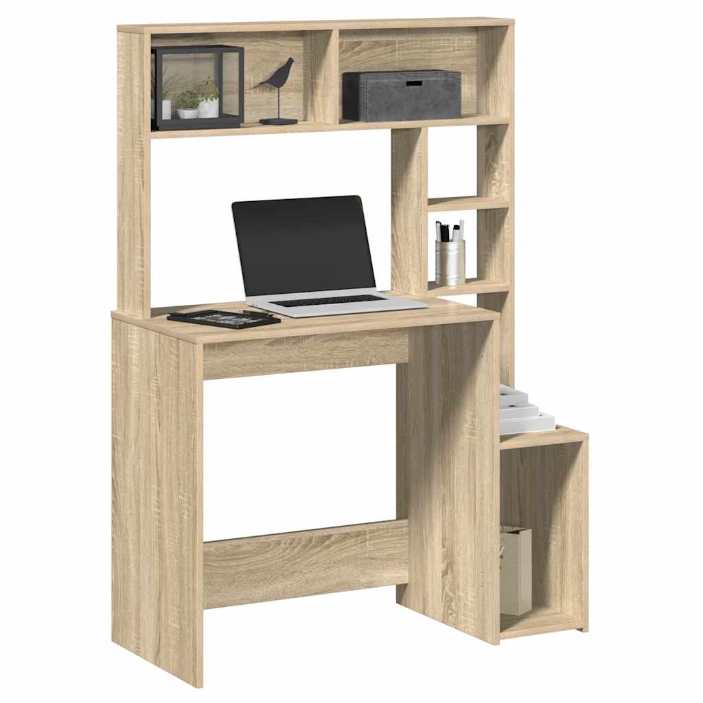 Bureau avec étagères chêne sonoma 100x45x140 cm Bureaux vidaXL   