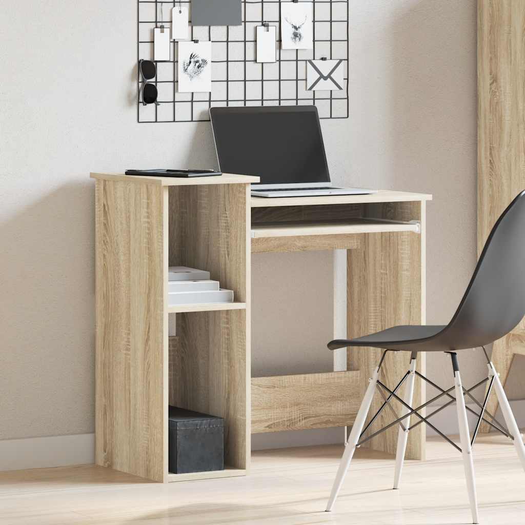 Bureau avec étagères chêne sonoma 84x40x78 cm Bureaux vidaXL