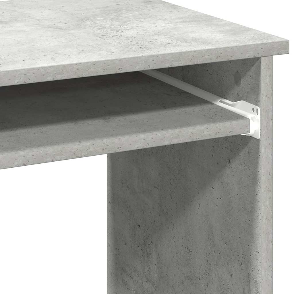 Bureau avec étagères gris béton 84x40x78 cm bois d'ingénierie Bureaux vidaXL