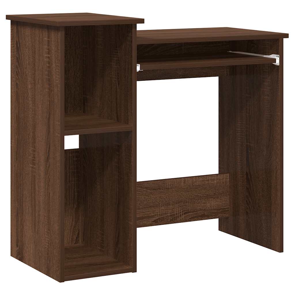 Bureau et étagères chêne marron 84x40x78 cm bois d'ingénierie Bureaux vidaXL