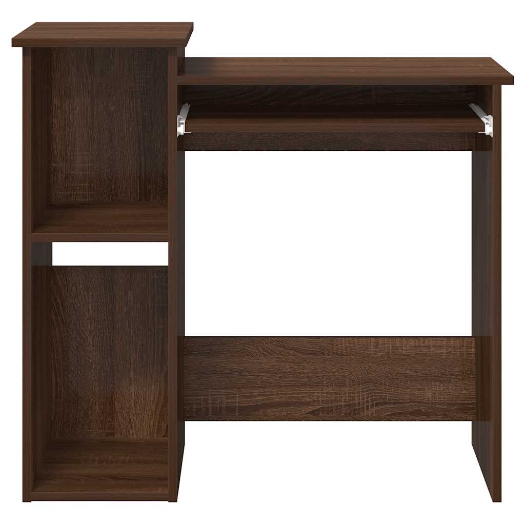 Bureau et étagères chêne marron 84x40x78 cm bois d'ingénierie Bureaux vidaXL