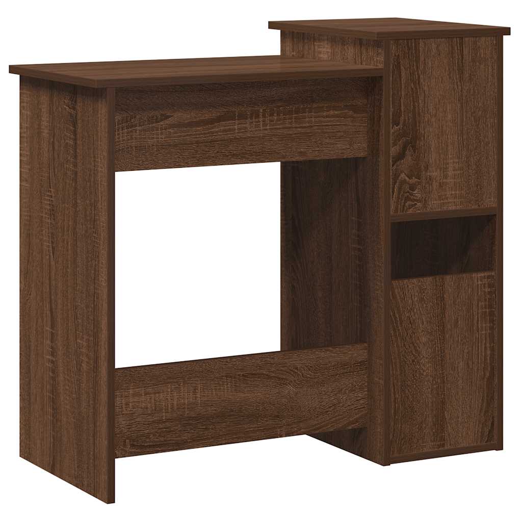 Bureau et étagères chêne marron 84x40x78 cm bois d'ingénierie Bureaux vidaXL