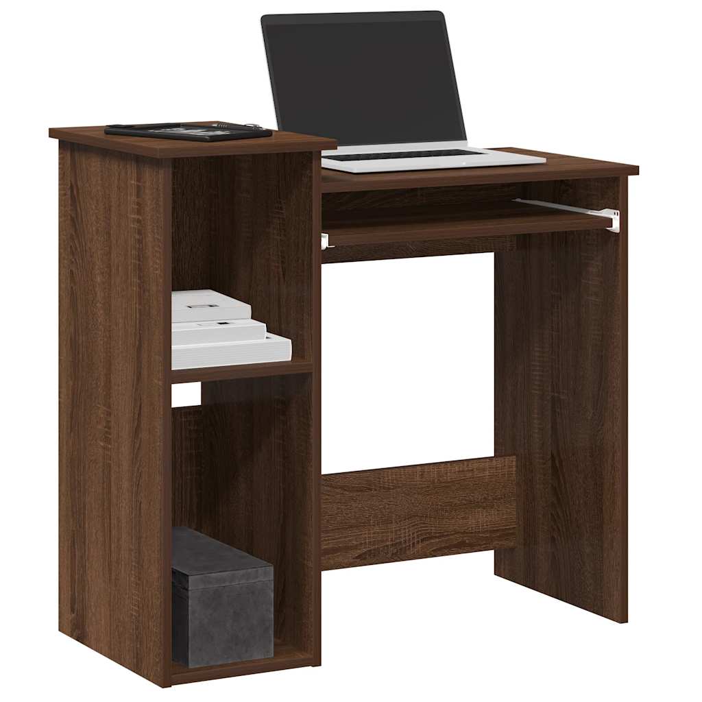 Bureau et étagères chêne marron 84x40x78 cm bois d'ingénierie Bureaux vidaXL