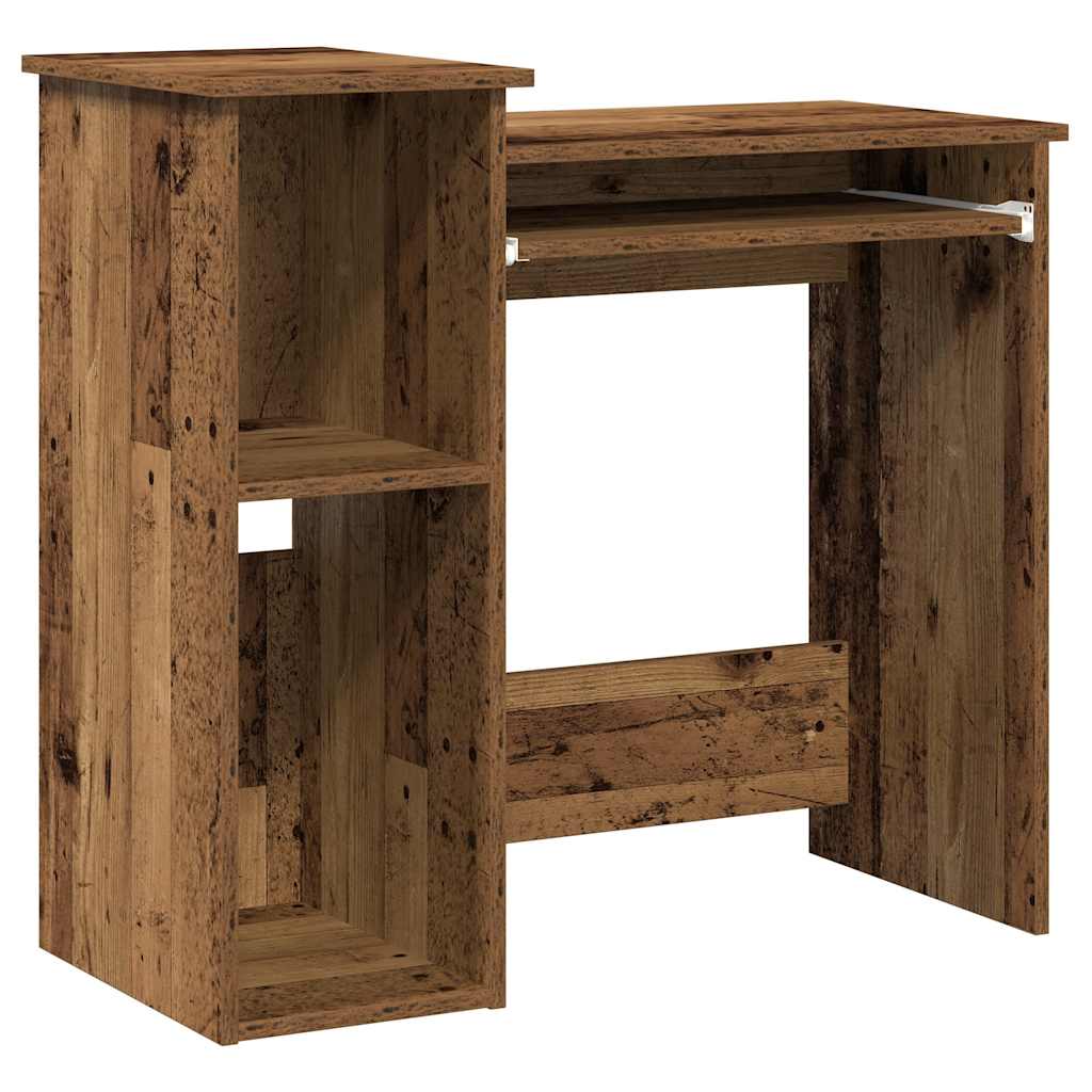 Bureau avec étagères vieux bois 84x40x78 cm bois d'ingénierie Bureaux vidaXL