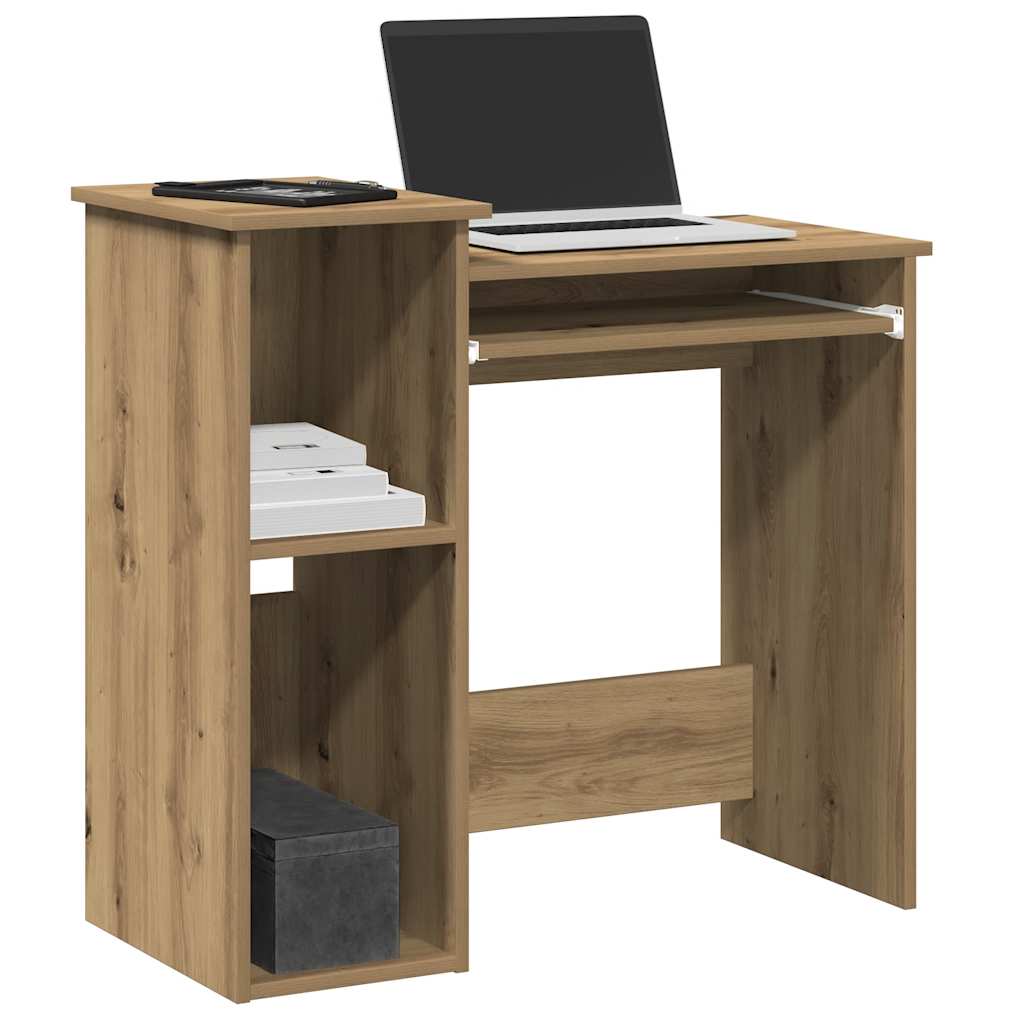 Bureau avec étagères chêne artisanal bois d'ingénierie Bureaux vidaXL